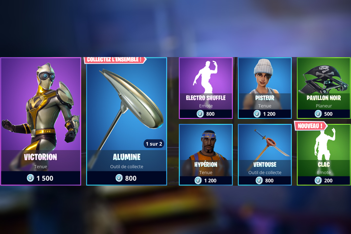 Boutique Fortnite 21 mai